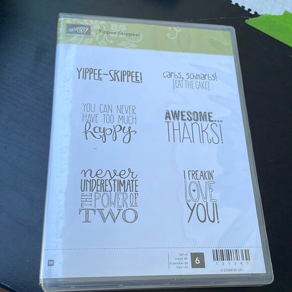 Stampin' Up! YIPPEE-SKIPPEE! Stamp Set of 6 131344 Love Happy - Picture 1 of 3